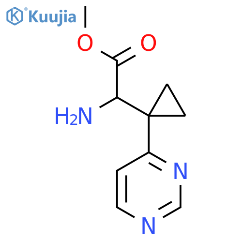 methyl 2-amino-2-1-(pyrimidin-4-yl)cyclopropylacetate structure