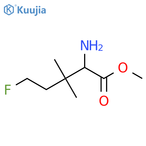 methyl 2-amino-5-fluoro-3,3-dimethylpentanoate structure