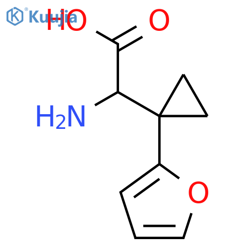 2-amino-2-1-(furan-2-yl)cyclopropylacetic acid structure