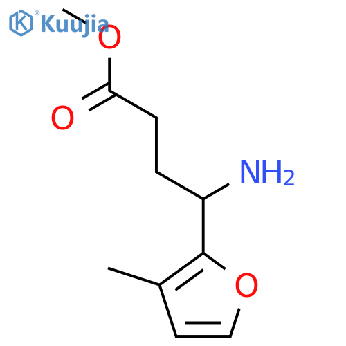 methyl 4-amino-4-(3-methylfuran-2-yl)butanoate structure