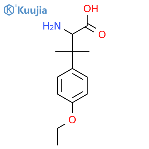 2-amino-3-(4-ethoxyphenyl)-3-methylbutanoic acid structure