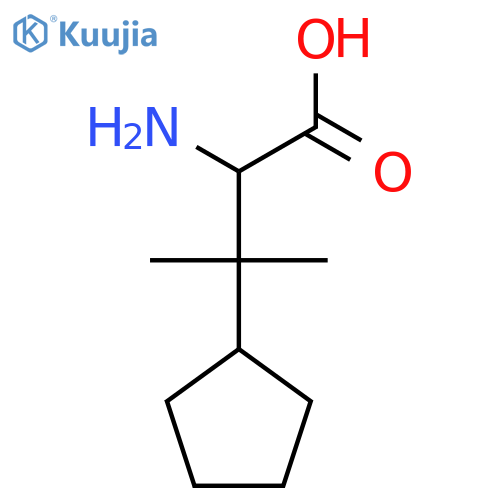 2-amino-3-cyclopentyl-3-methylbutanoic acid structure