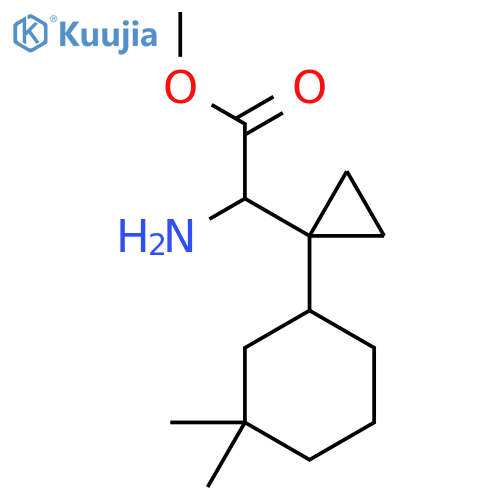 methyl 2-amino-2-1-(3,3-dimethylcyclohexyl)cyclopropylacetate structure