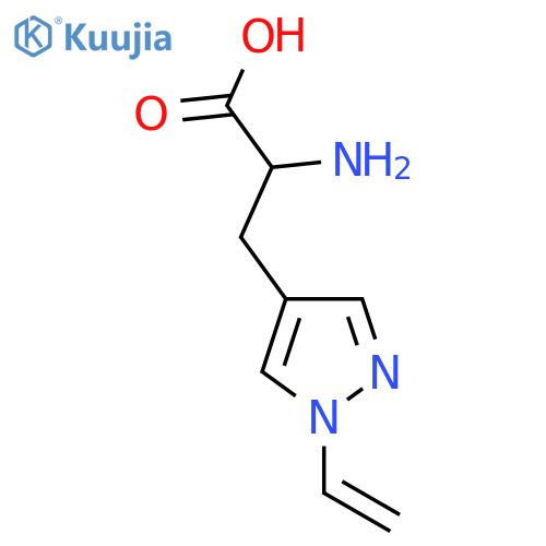 2-amino-3-(1-ethenyl-1H-pyrazol-4-yl)propanoic acid structure