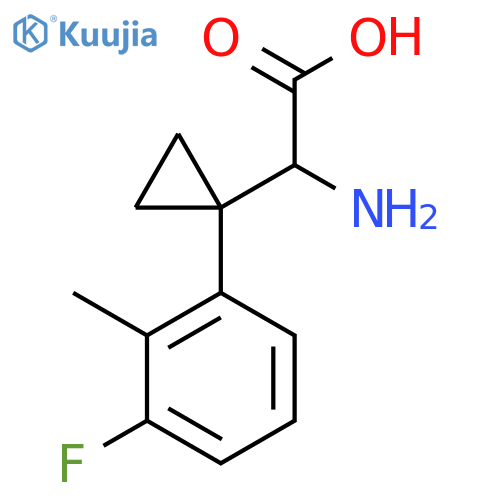 2-amino-2-1-(3-fluoro-2-methylphenyl)cyclopropylacetic acid structure