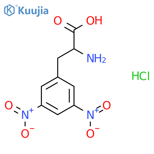 2-amino-3-(3,5-dinitrophenyl)propanoic acid hydrochloride structure