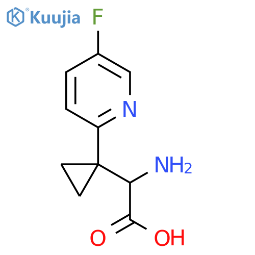 2-amino-2-1-(5-fluoropyridin-2-yl)cyclopropylacetic acid structure