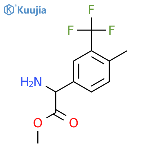 methyl 2-amino-2-4-methyl-3-(trifluoromethyl)phenylacetate structure