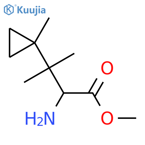 methyl 2-amino-3-methyl-3-(1-methylcyclopropyl)butanoate structure