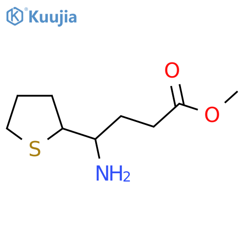 methyl 4-amino-4-(thiolan-2-yl)butanoate structure
