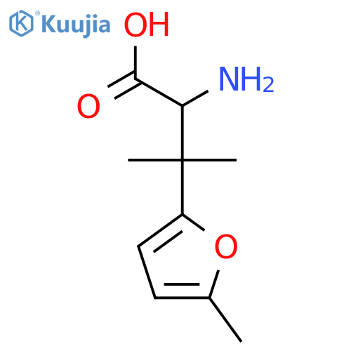 2-amino-3-methyl-3-(5-methylfuran-2-yl)butanoic acid structure