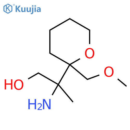 2-amino-2-2-(methoxymethyl)oxan-2-ylpropan-1-ol structure