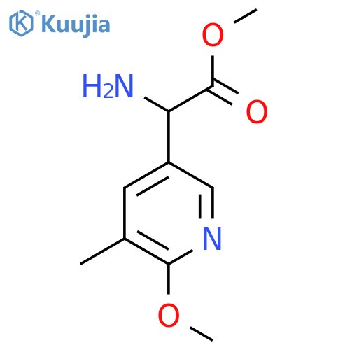 methyl 2-amino-2-(6-methoxy-5-methylpyridin-3-yl)acetate structure