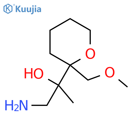 1-amino-2-2-(methoxymethyl)oxan-2-ylpropan-2-ol structure