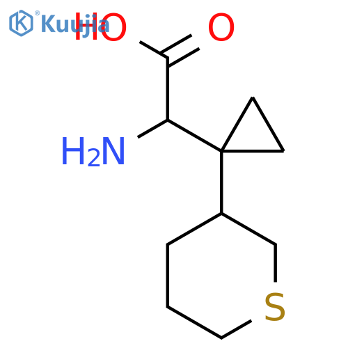 2-amino-2-1-(thian-3-yl)cyclopropylacetic acid structure