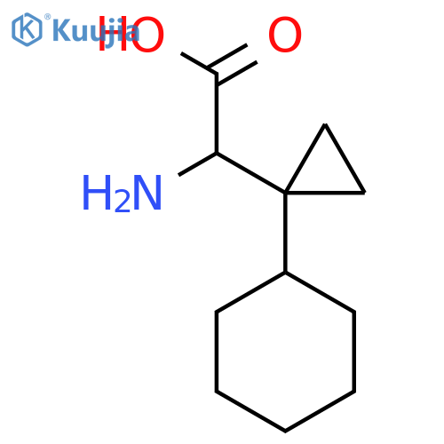 2-amino-2-(1-cyclohexylcyclopropyl)acetic acid structure