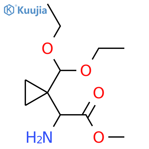 methyl 2-amino-2-1-(diethoxymethyl)cyclopropylacetate structure