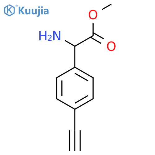 methyl 2-amino-2-(4-ethynylphenyl)acetate structure