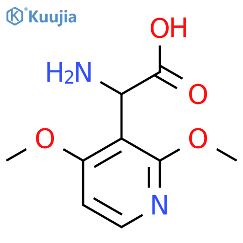 2-amino-2-(2,4-dimethoxypyridin-3-yl)acetic acid structure