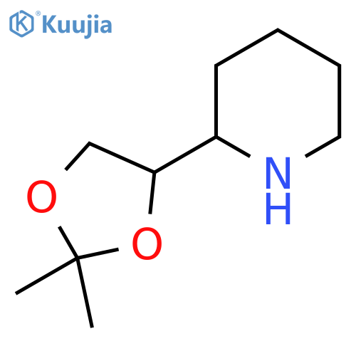 2-(2,2-dimethyl-1,3-dioxolan-4-yl)piperidine structure