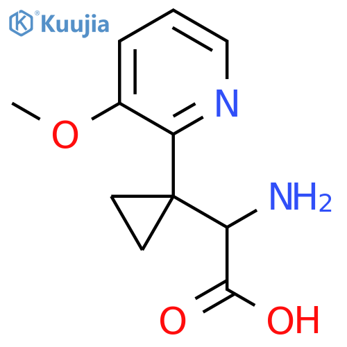 2-amino-2-1-(3-methoxypyridin-2-yl)cyclopropylacetic acid structure