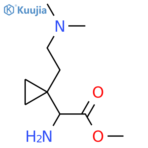 methyl 2-amino-2-{1-2-(dimethylamino)ethylcyclopropyl}acetate structure