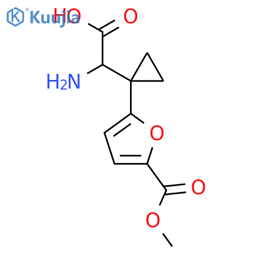 2-amino-2-{1-5-(methoxycarbonyl)furan-2-ylcyclopropyl}acetic acid structure
