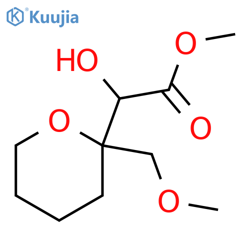 methyl 2-hydroxy-2-2-(methoxymethyl)oxan-2-ylacetate structure