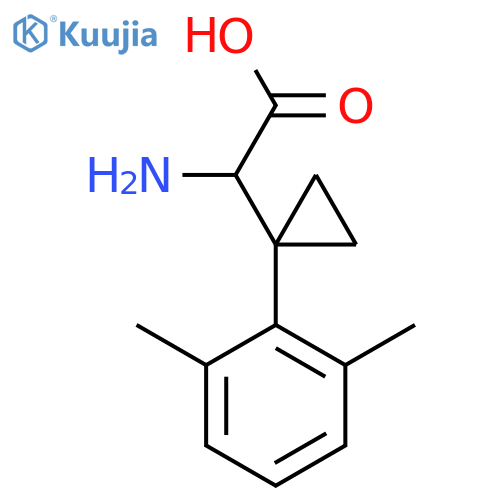 2-amino-2-1-(2,6-dimethylphenyl)cyclopropylacetic acid structure