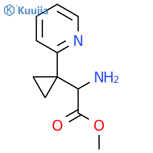 methyl 2-amino-2-1-(pyridin-2-yl)cyclopropylacetate structure