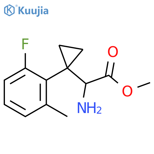 methyl 2-amino-2-1-(2-fluoro-6-methylphenyl)cyclopropylacetate structure