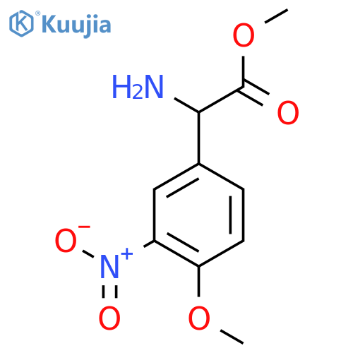 methyl 2-amino-2-(4-methoxy-3-nitrophenyl)acetate structure