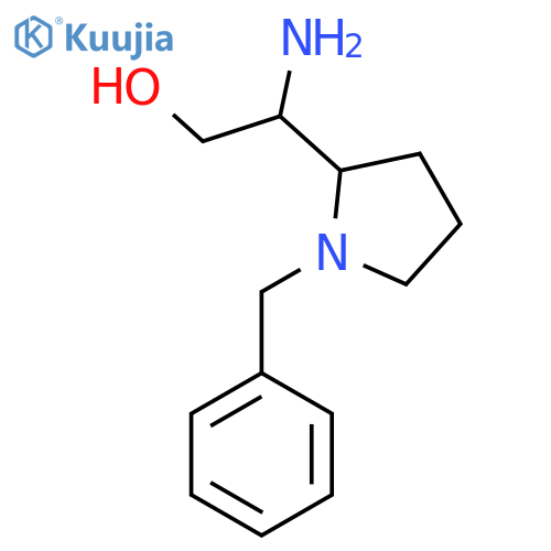2-amino-2-(1-benzylpyrrolidin-2-yl)ethan-1-ol structure