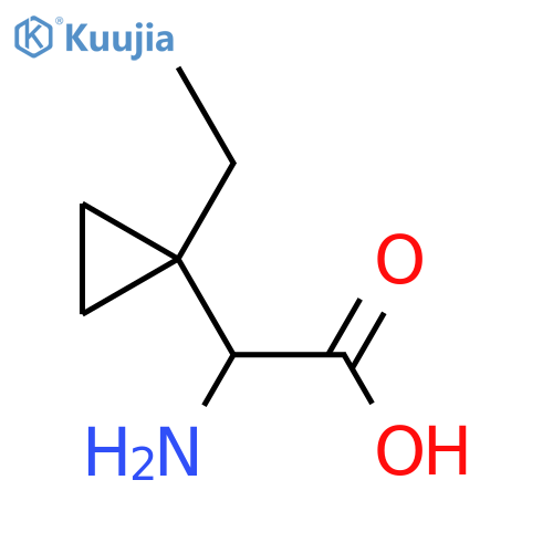 2-amino-2-(1-ethylcyclopropyl)acetic acid structure