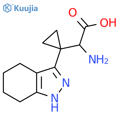 2-amino-2-1-(4,5,6,7-tetrahydro-1H-indazol-3-yl)cyclopropylacetic acid structure