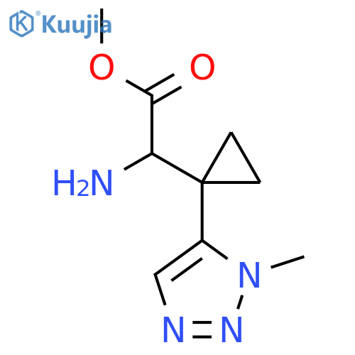 methyl 2-amino-2-1-(1-methyl-1H-1,2,3-triazol-5-yl)cyclopropylacetate structure