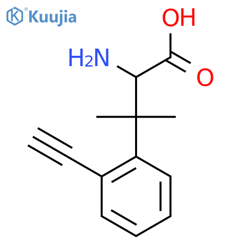 2-Amino-3-(2-ethynylphenyl)-3-methylbutanoic acid structure