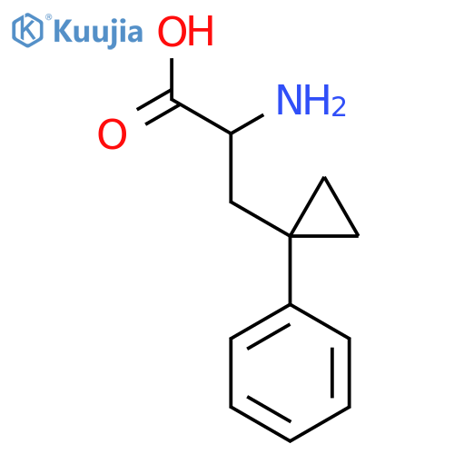 2-amino-3-(1-phenylcyclopropyl)propanoic acid structure