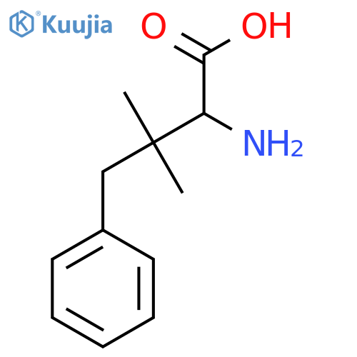 2-amino-3,3-dimethyl-4-phenylbutanoic acid structure
