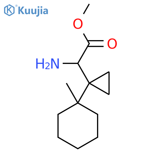 methyl 2-amino-2-1-(1-methylcyclohexyl)cyclopropylacetate structure