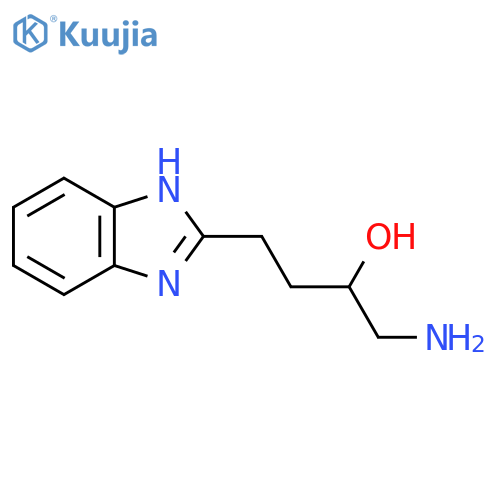 1-amino-4-(1H-1,3-benzodiazol-2-yl)butan-2-ol structure