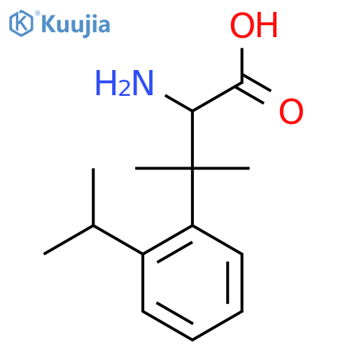 2-amino-3-methyl-3-2-(propan-2-yl)phenylbutanoic acid structure