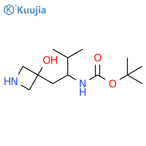 tert-butyl N-1-(3-hydroxyazetidin-3-yl)-3-methylbutan-2-ylcarbamate structure