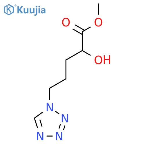 methyl 2-hydroxy-5-(1H-1,2,3,4-tetrazol-1-yl)pentanoate structure
