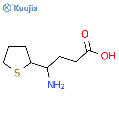 4-amino-4-(thiolan-2-yl)butanoic acid structure