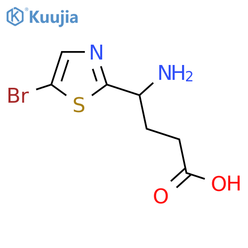4-amino-4-(5-bromo-1,3-thiazol-2-yl)butanoic acid structure
