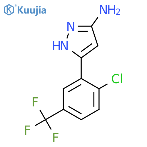 5-2-chloro-5-(trifluoromethyl)phenyl-1H-pyrazol-3-amine structure