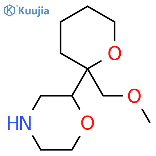 2-2-(methoxymethyl)oxan-2-ylmorpholine structure