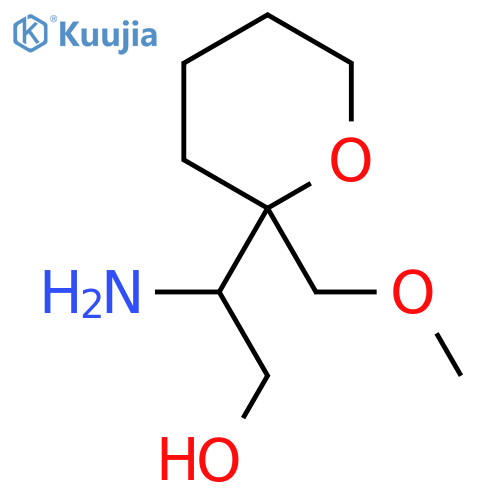 2-amino-2-2-(methoxymethyl)oxan-2-ylethan-1-ol structure