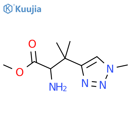 methyl 2-amino-3-methyl-3-(1-methyl-1H-1,2,3-triazol-4-yl)butanoate structure
